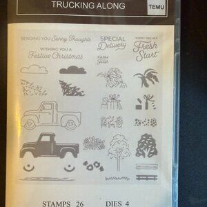 Temu Stamps and Dies Trucking Along (1A)